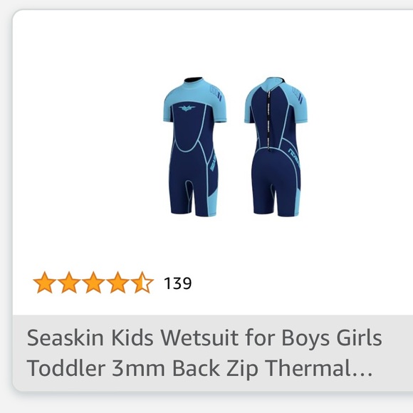 NWOT Shorty kids wetsuit size 16 - Picture 3 of 3